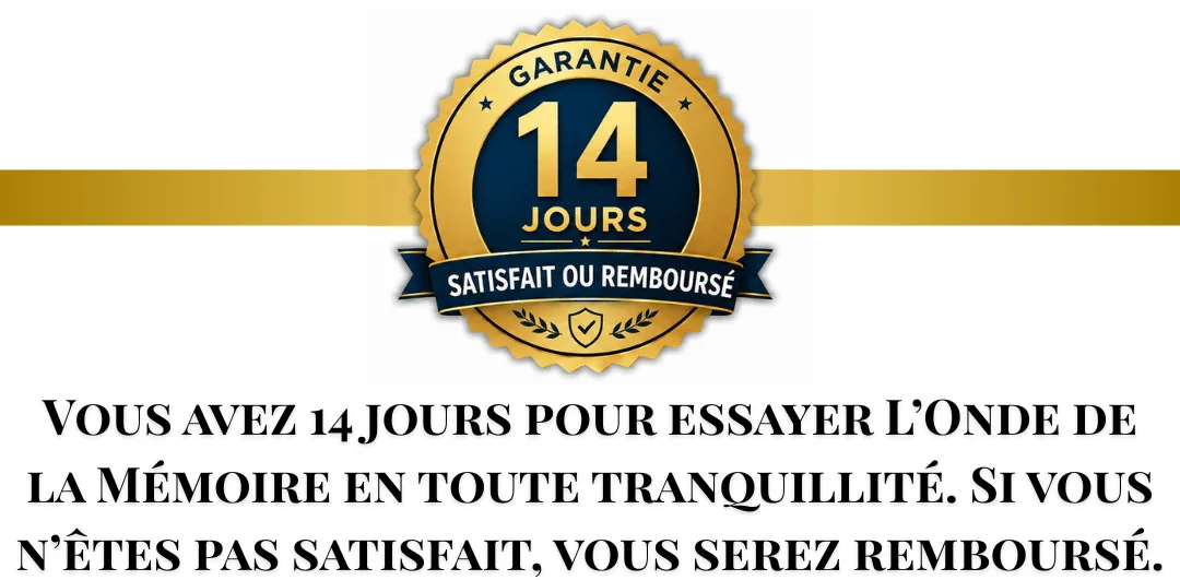 Garantie satisfait ou remboursé de 14 jours