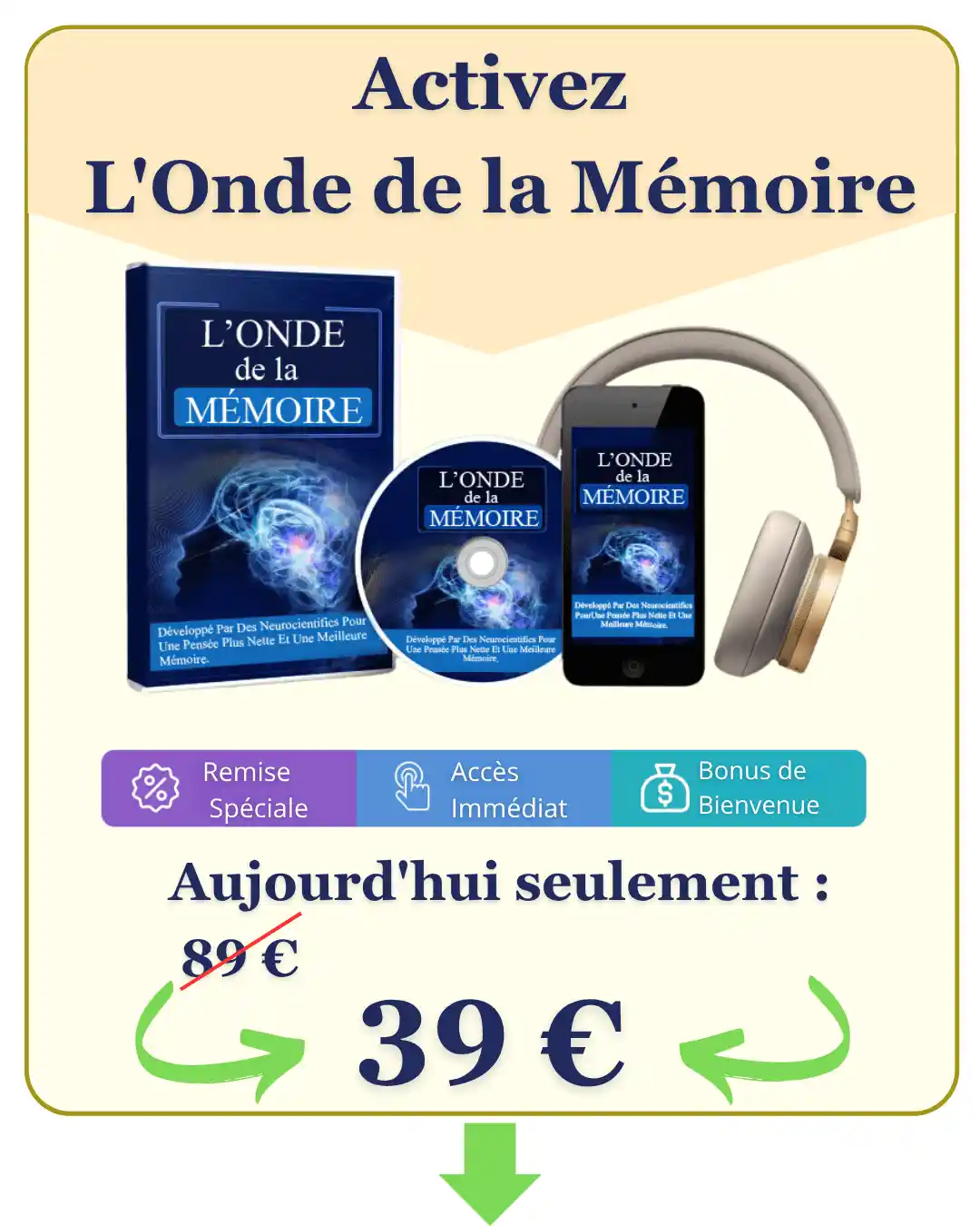 L'Onde de la Mémoire, aujourd'hui seulement 39 euros